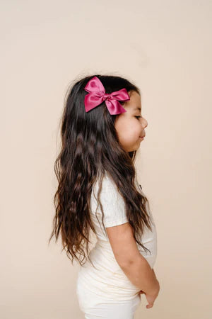 Lou Lou and Company Satin Bow 3 Pack: French Pink Clips