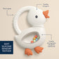 Itzy Ritzy Bitzy Shake Silicone Teether with Rattle - Goose