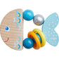 HABA USA Rattlefish Wooden Baby Rattle