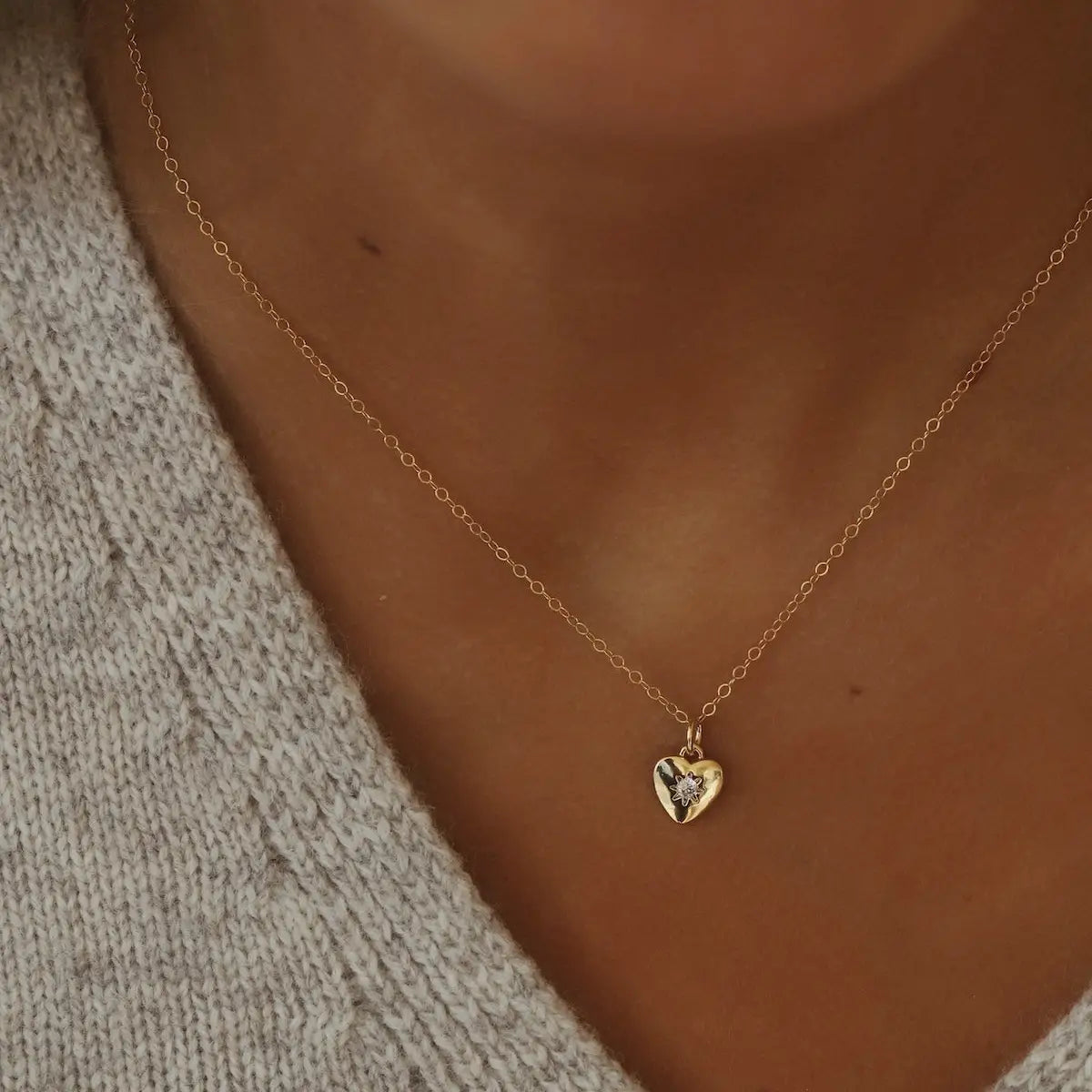 Katie Waltman Jewelry Astra Heart Necklace
