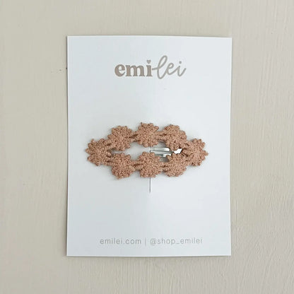 Emi Lei Fabric Hair Clip Snap Barrette