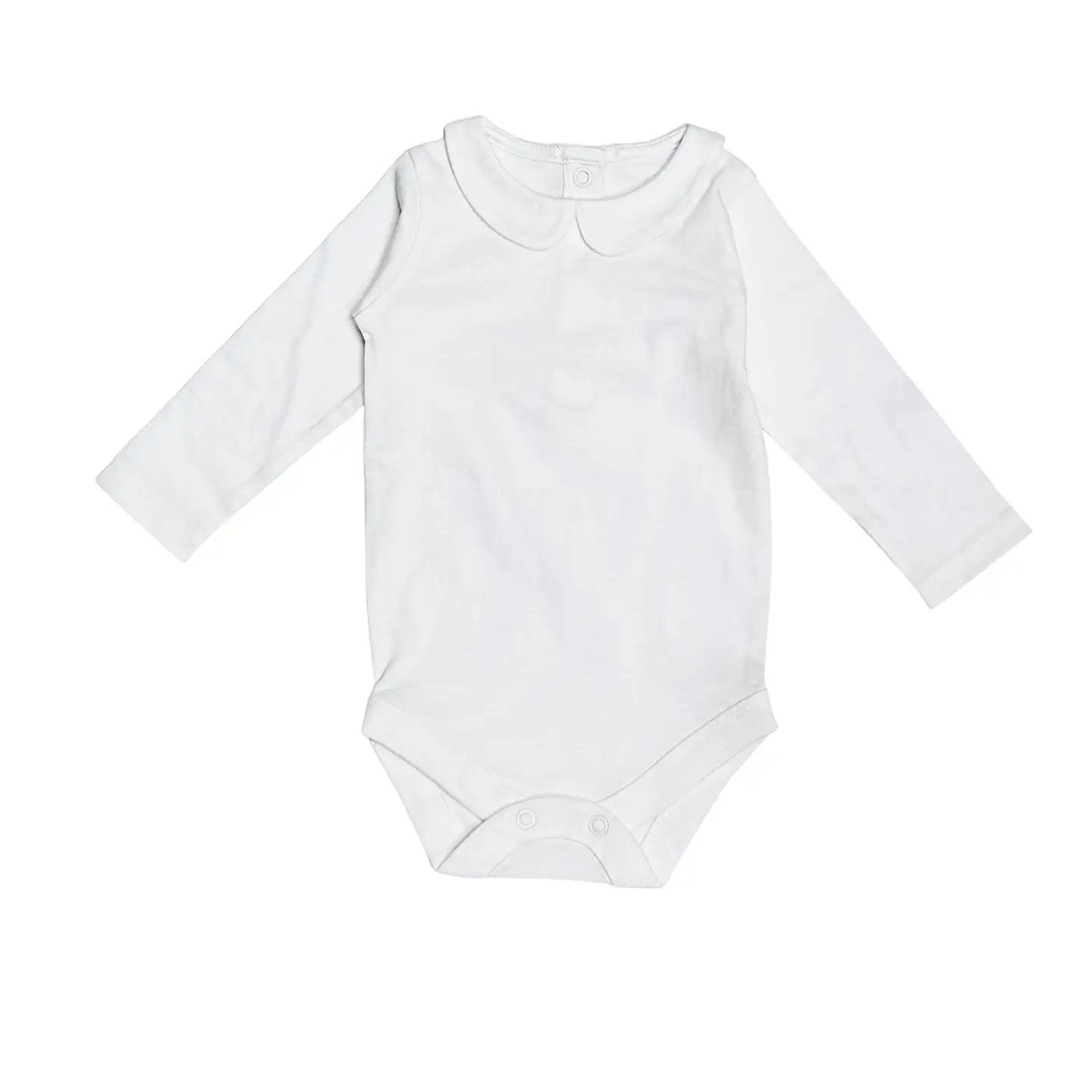 Viverano Organics Basic Peter Pan Long Sleeve Organic Cotton Baby Bodysuit
