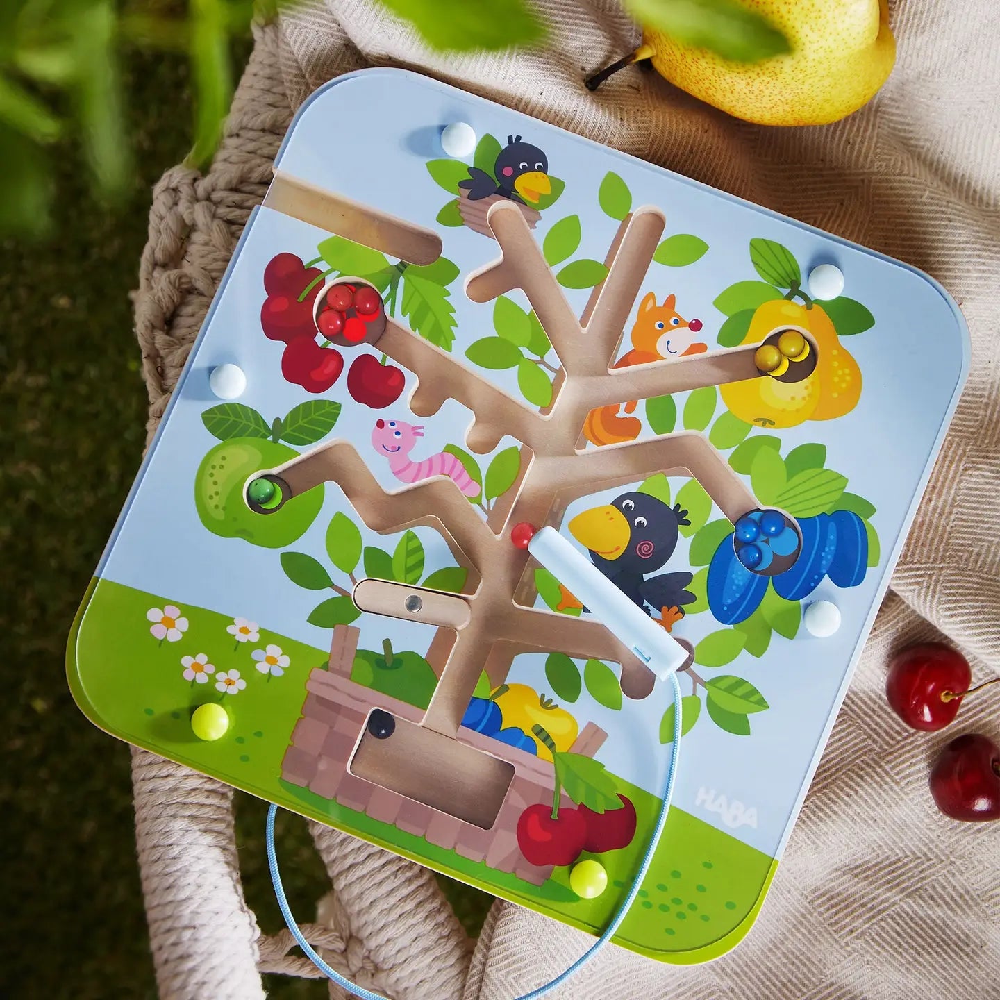 HABA USA Orchard Maze Magnetic Sorting Game