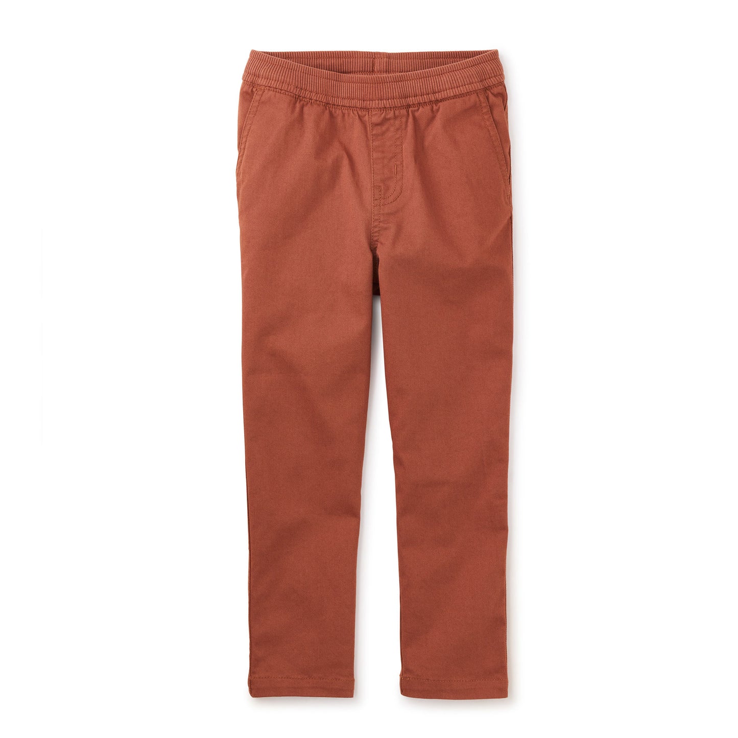 Tea Collection Timeless Stretch Twill Pants - Russet
