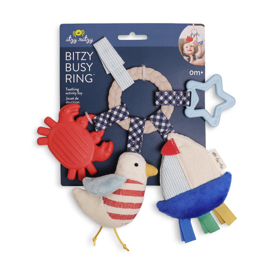 Itzy Ritzy Nautical Bitzy Busy Ring - Sea