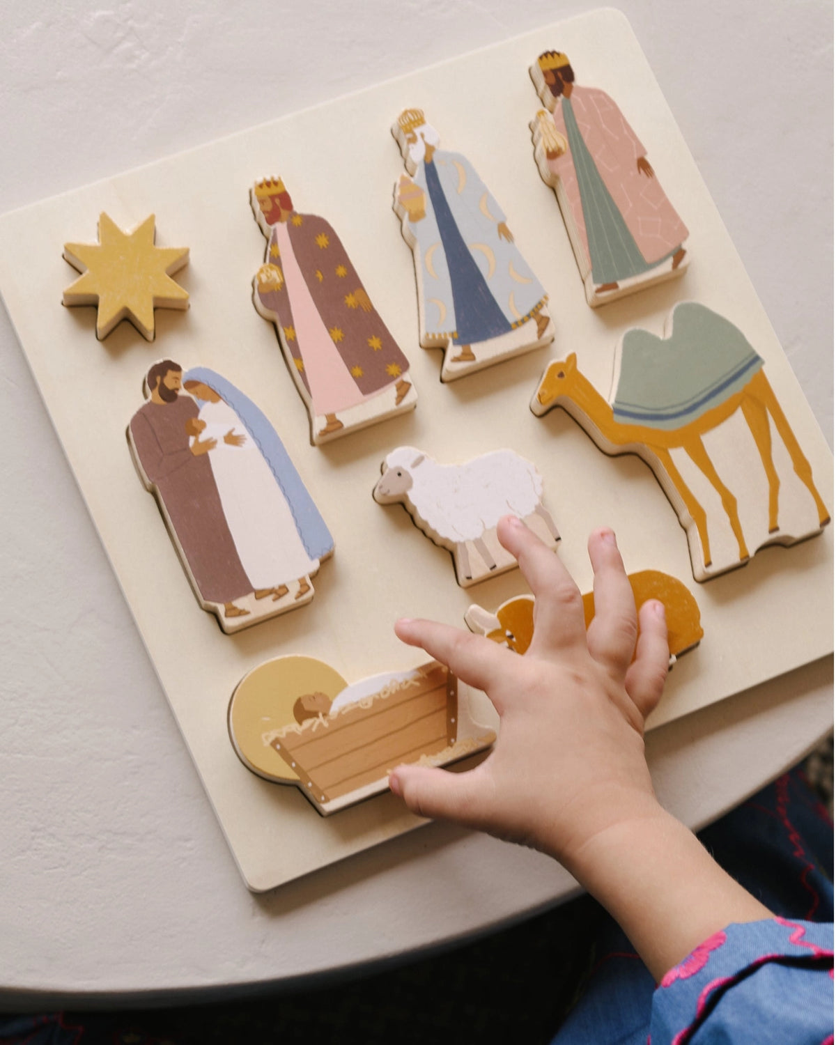 Be A Heart Nativity Wooden Puzzle