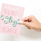 Easyhand Goods Holy Hell You Slay Girl Greeting Card