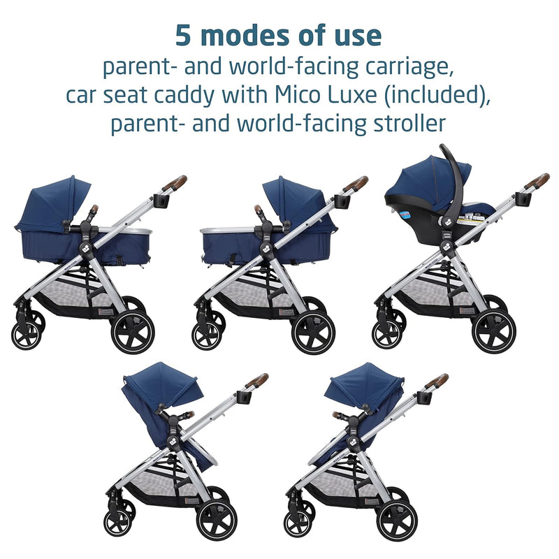 juiste benaming maxi cosy Maxi-Cosi Zelia Luxe 5-in-1 Modular Travel System, New Hope Navy