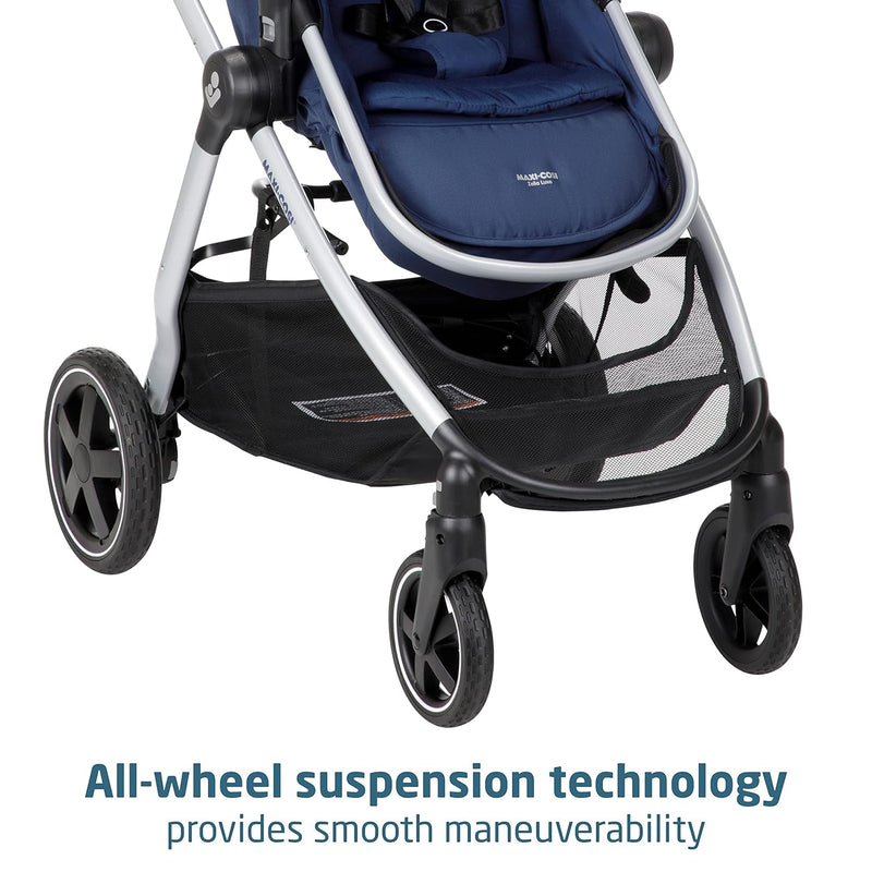 maxi cosi zelia 5-1 Maxi-Cosi Zelia Luxe 5-in-1 Modular Travel System, New Hope Navy