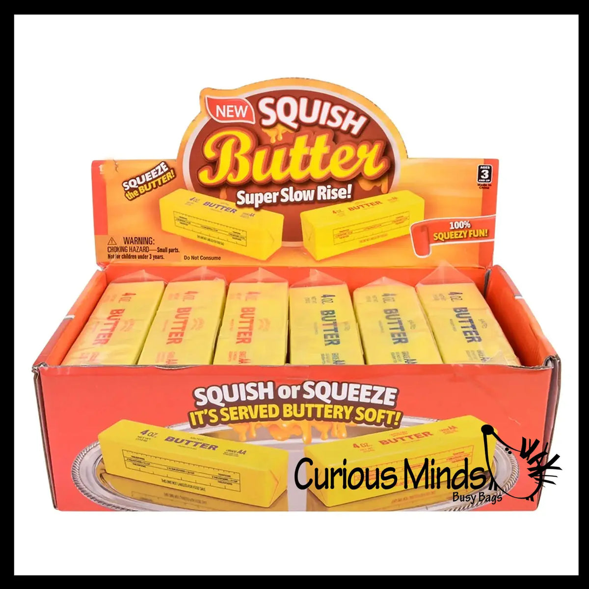 Curious Minds Toys 5.3" Butter Slow Rise Foam Squishy