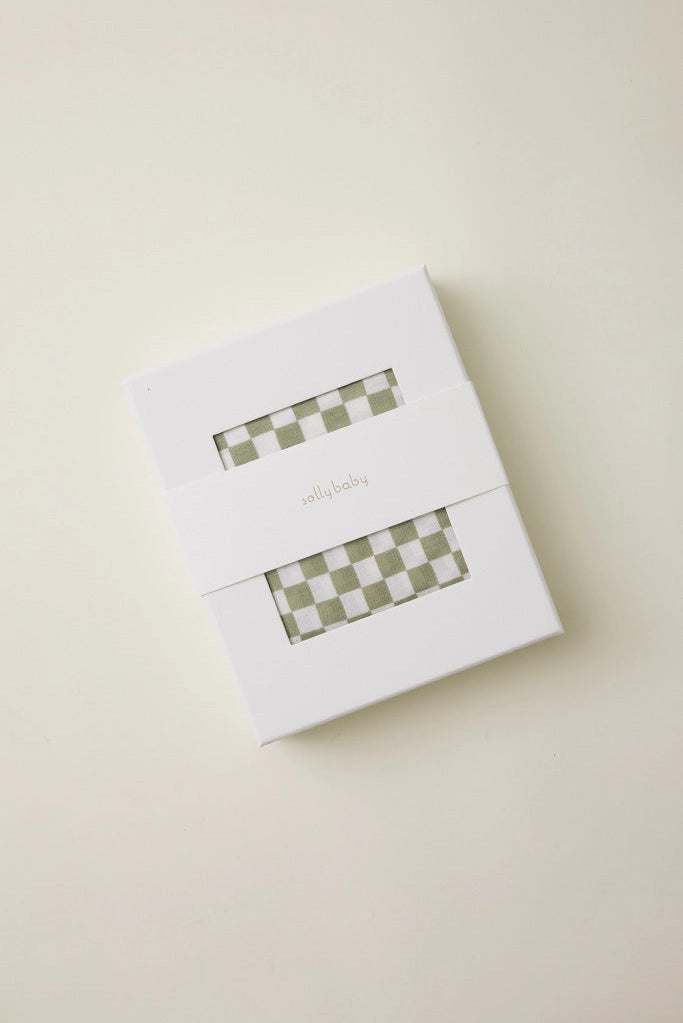 Solly Baby Sage Chequer Wrap