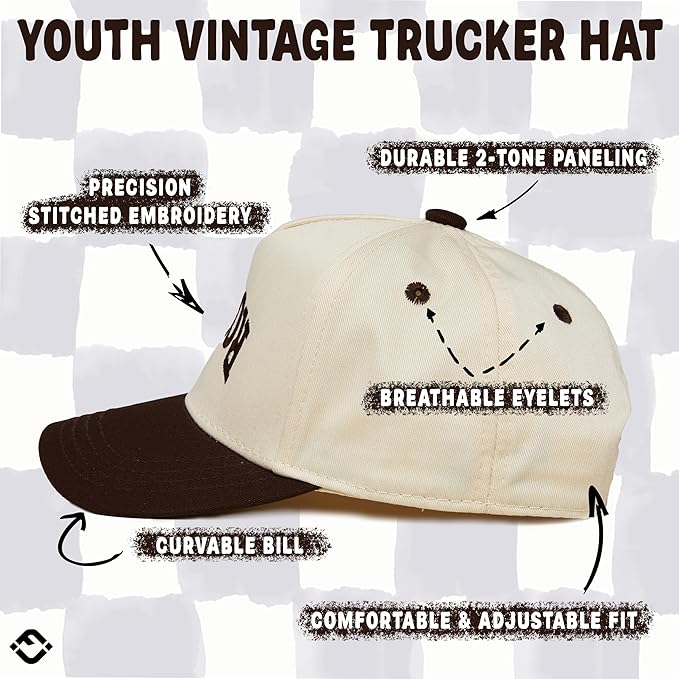 Funky Junque Two Tone Cap Rowdy Upside Down - Brown/beige