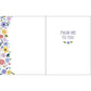 Gina B Designs Thinking of You Greeting Card - Sweet purple flowers
