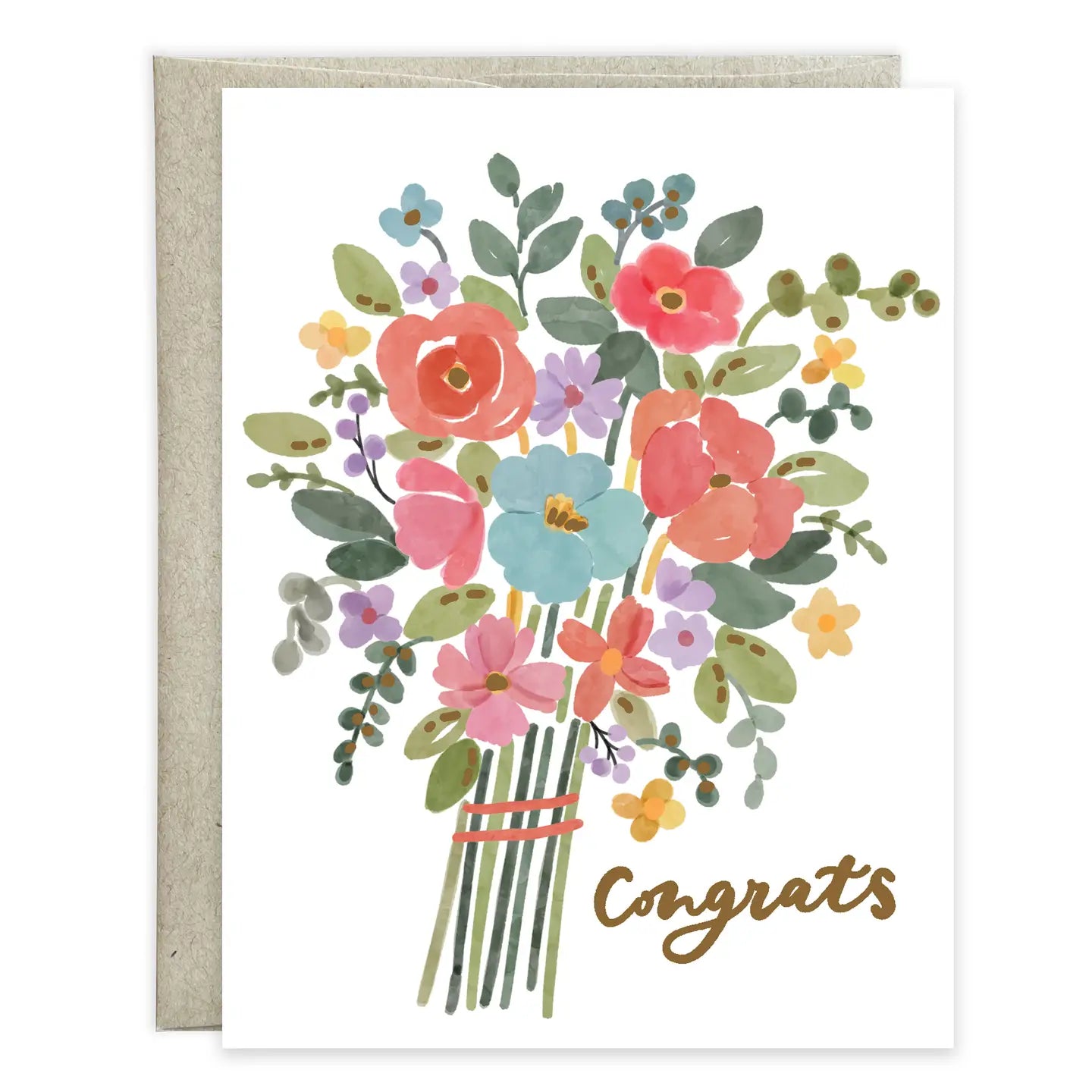 Gina B Designs Congratulations Greeting Card - Bouquet of Congrats
