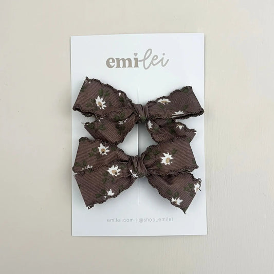 Emi Lei Pigtail Bow Clips