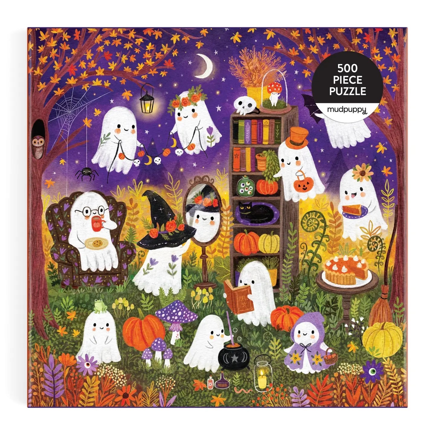 Chronicle Books Ghostly Gathering 500 Piece Family Puzzle