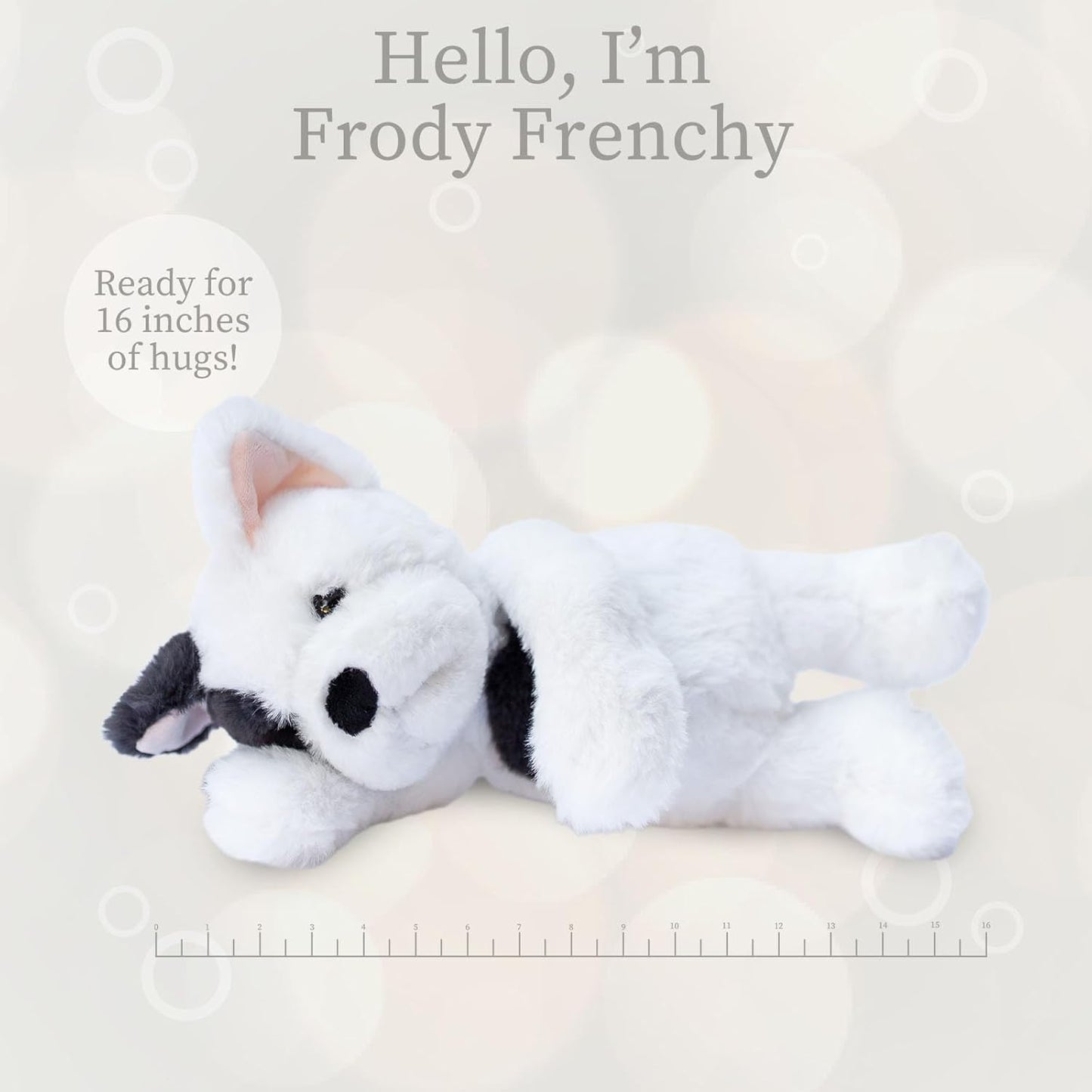 Beverly Hills Teddy Bear Company World's Softest Lushee 16 Inch - Frody Frenchy Dog Plush Toy