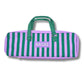 My Fair Mahjong Mahjong Rack Bag - Purple & Green Stripes