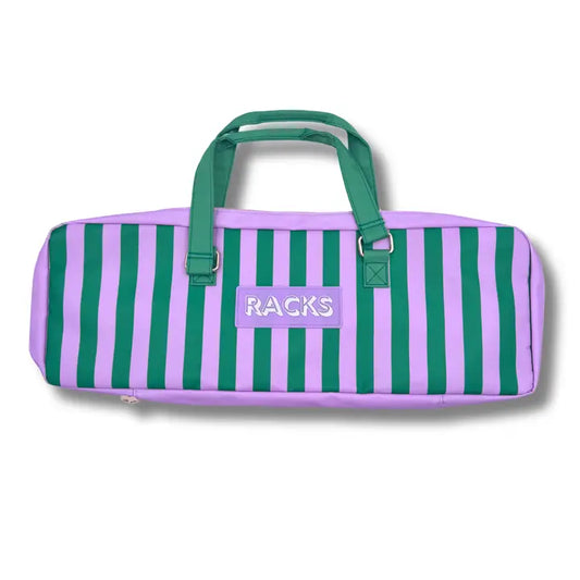 My Fair Mahjong Mahjong Rack Bag - Purple & Green Stripes