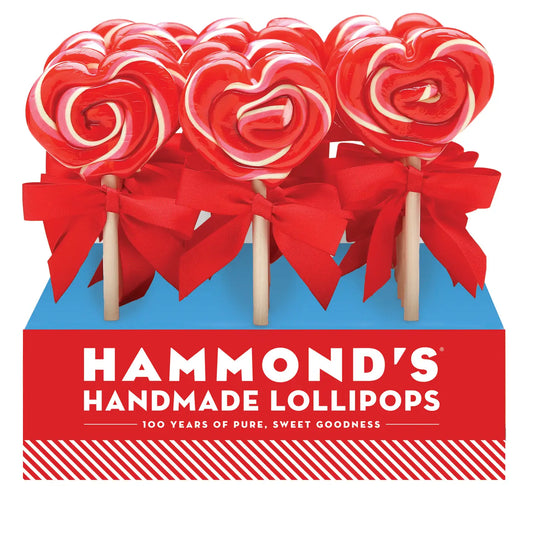 Hammonds Candies Heart Lollipops