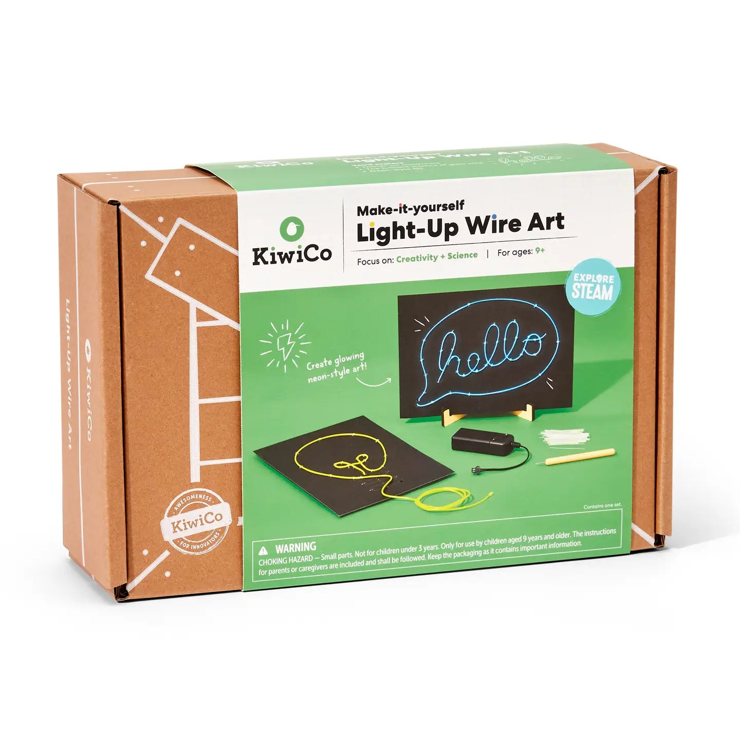 KiwiCo Inc Light-Up Wire Art - DIY Neon Sign Craft Kit