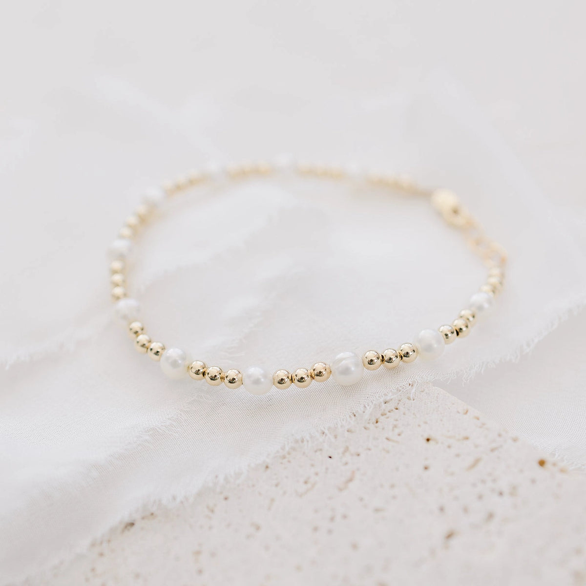 Joyful Bead Company June - Pearl Bracelet