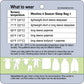 Woolino 4 Season Sleep Bag Temperature Chart