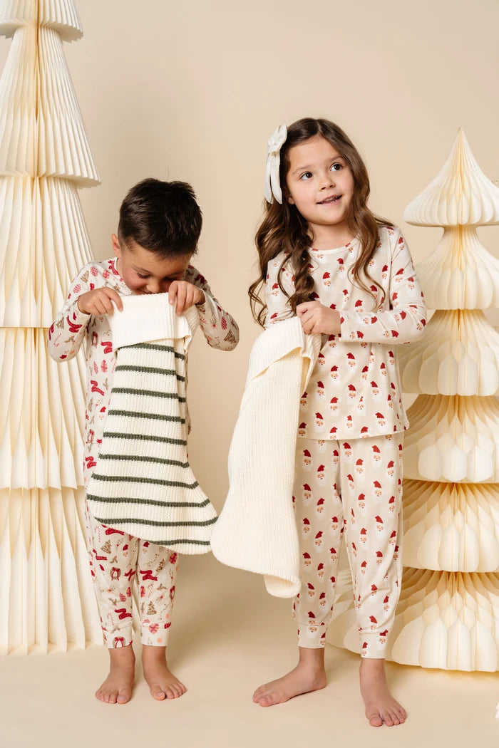 Lou Lou and Company Kids Loungewear Set - Santa Baby