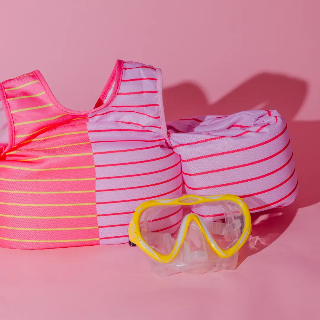 Drip Floats Pink Lemonade Stripe Kids Float