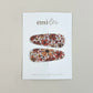 Emi Lei Fabric Hair Clip Snap Barrettes (2)