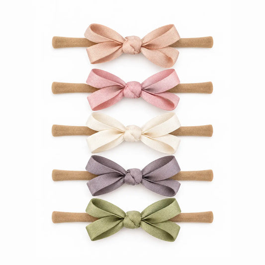 SpearmintLOVE 5-Pack Petite Nylon Bows
