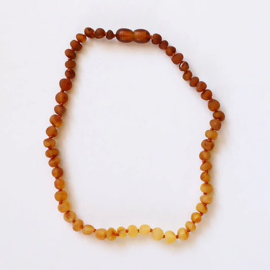 CanyonLeaf Raw Baltic Amber + Sunflower Necklace