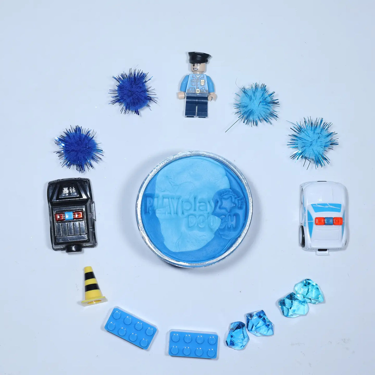 Play Play Dough Police Play Dough Jar