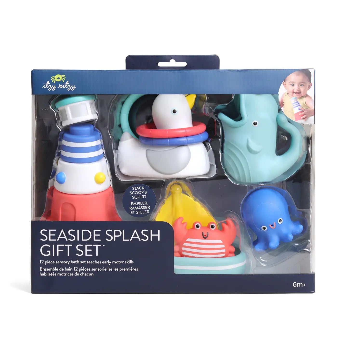 Itzy Ritzy Splash Gift Set Bath + Water Toy