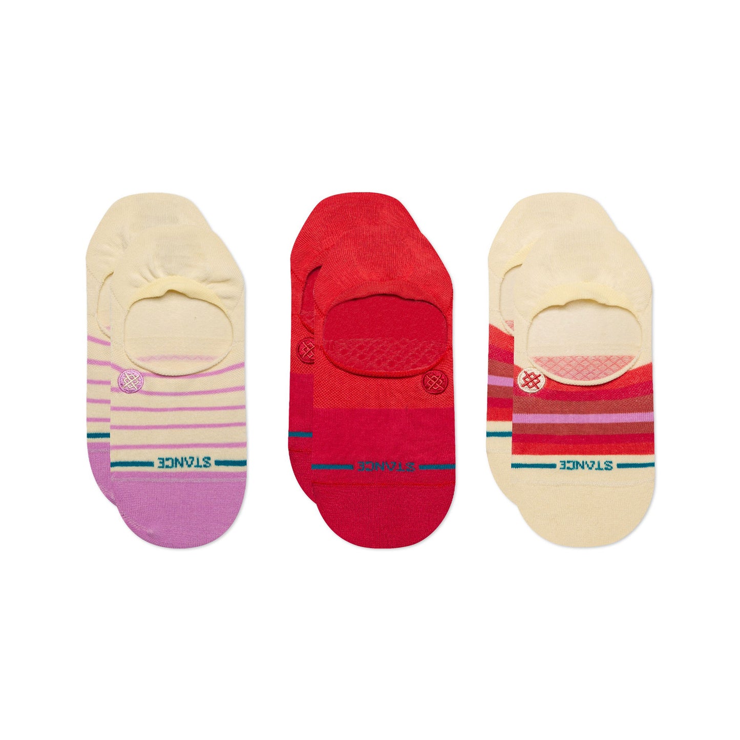 Stance Women's No Show Socks - Fulfilled 3 Pack - Pink