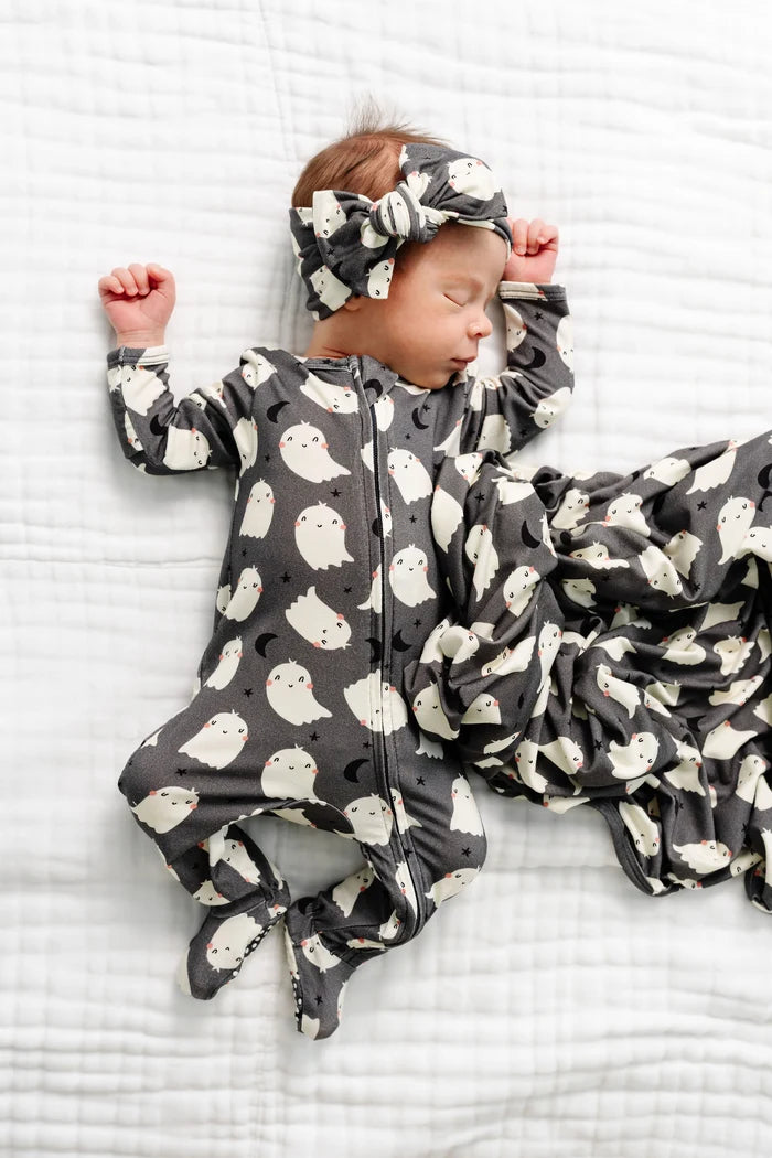 Lou Lou and Company Happy Ghost Zipper Footies