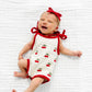 Lou Lou and Company Sweater Bow - Red Knit Headband - Small