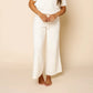 Lou Lou and Company Knit Women's Wide Leg Pant - Ivory