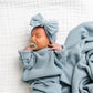 Lou Lou and Company Sweater Bow - Steele Knit Headband