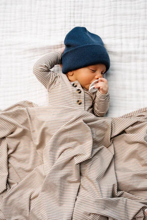 Lou Lou and Company Preemie Knotted Gown - Banks