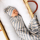 Lou Lou and Company Ribbed Swaddle Blanket - Lincoln