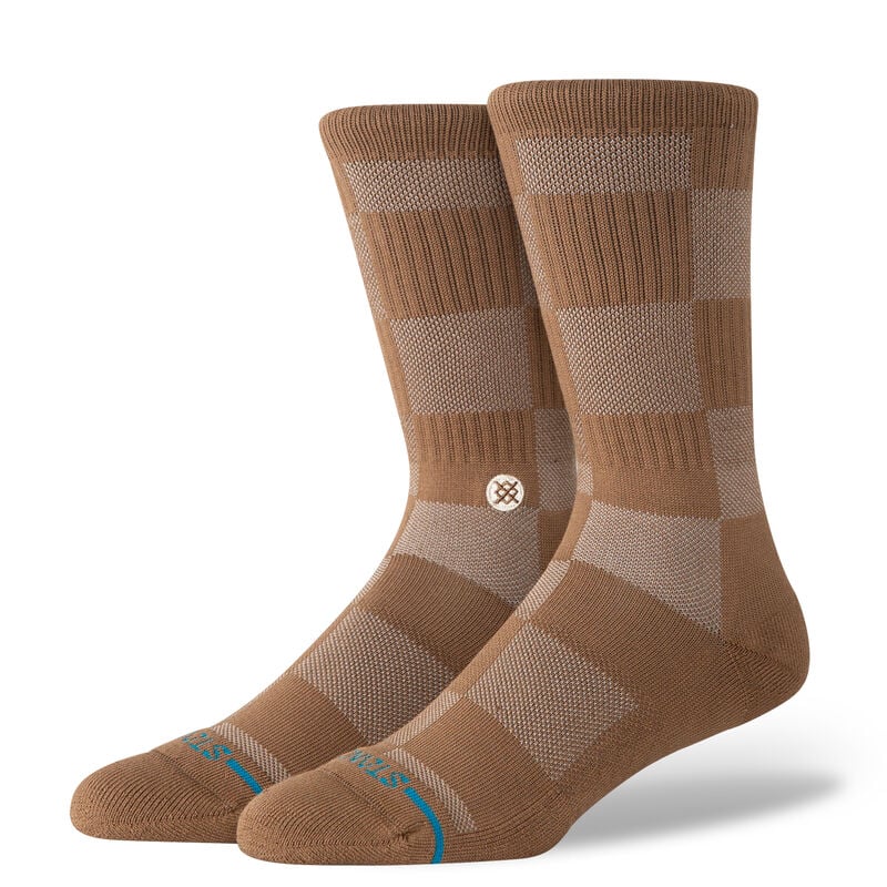 Stance Kids' Crew Socks - Down and Out - Brown