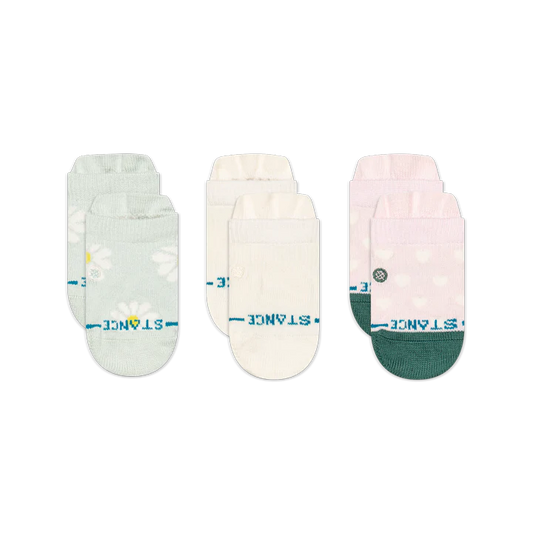 Stance Baby and Toddler Crew Socks 3 Pack - Daisies