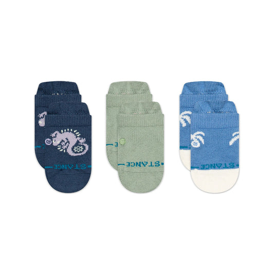 Stance Baby and Toddler Crew Socks 3 Pack - Gecko