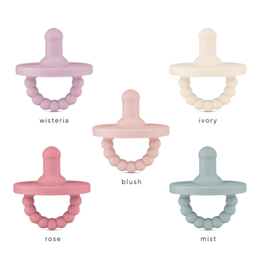 Ryan and Rose Round Cutie PAT Pacifier 5 Pack - Stage 1 - Blossom Collection