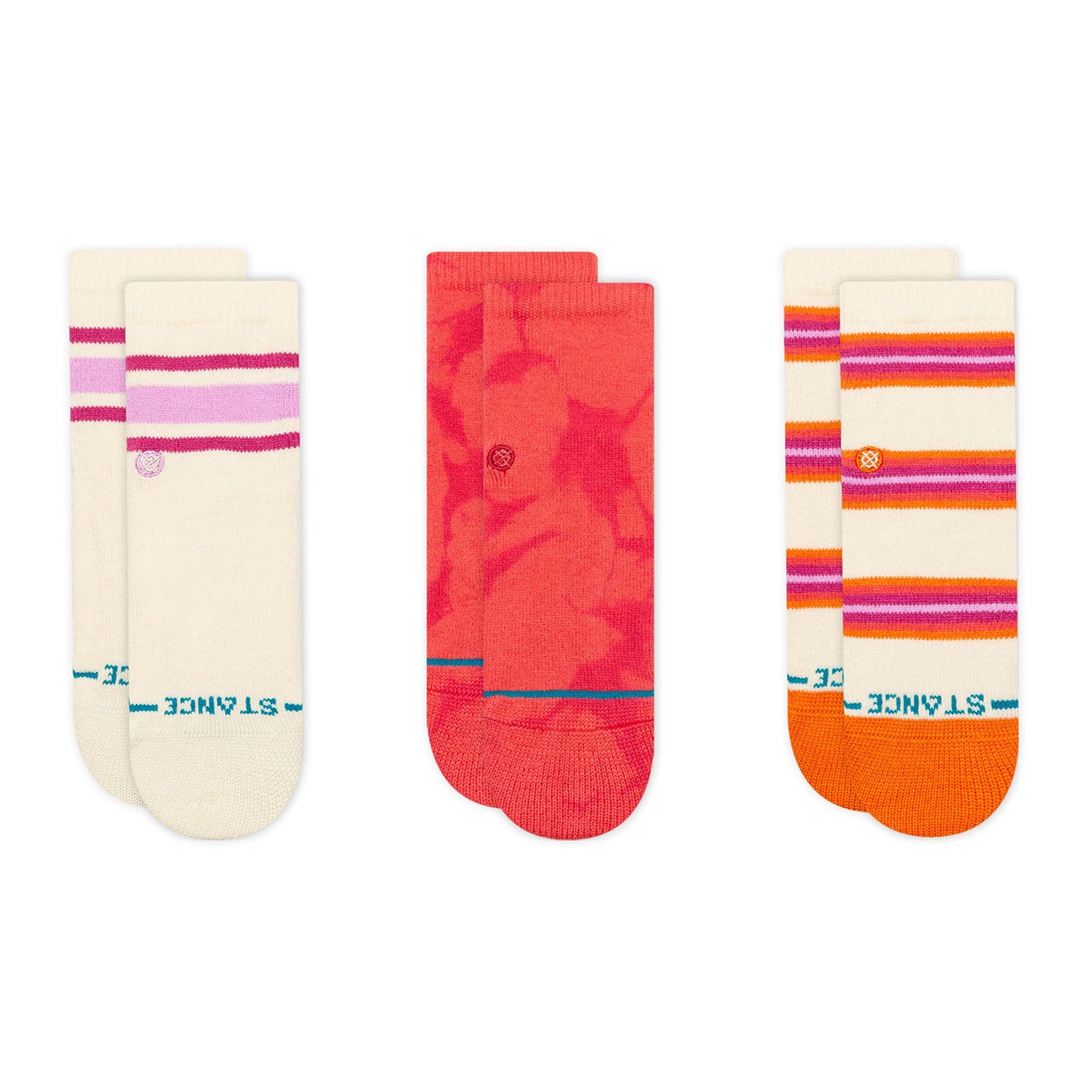 Stance Baby and Toddler Crew Socks - Dye Namic - Pink