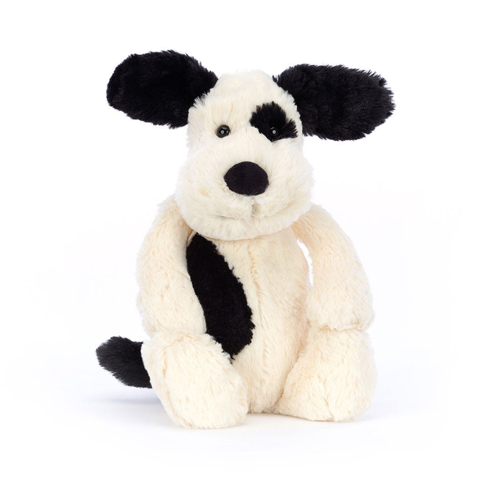 Jellycat Bashful Black & Cream Puppy Original (Medium)