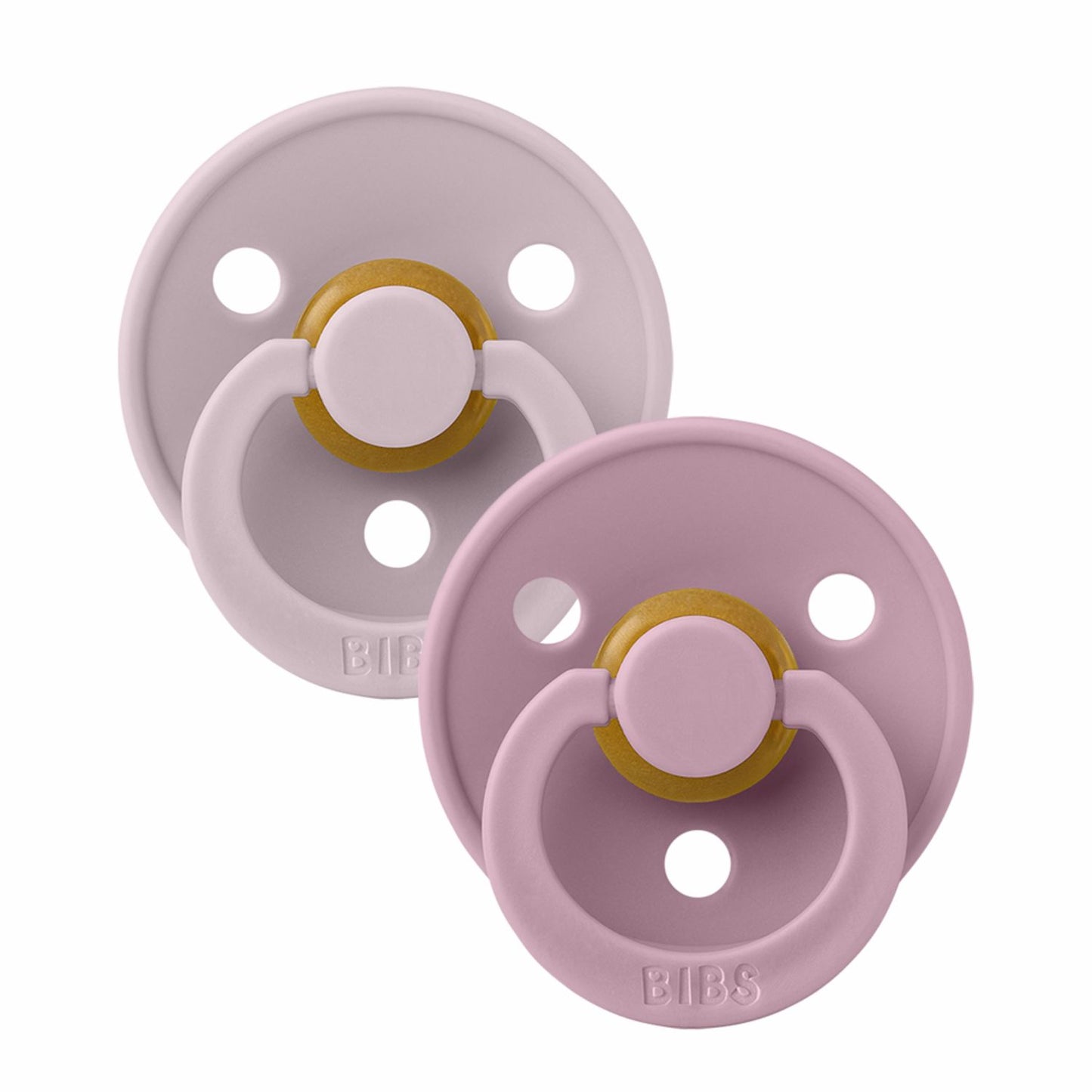 BIBS Colour 2-Pack Pacifier Set - Dusky Lilac / Heather
