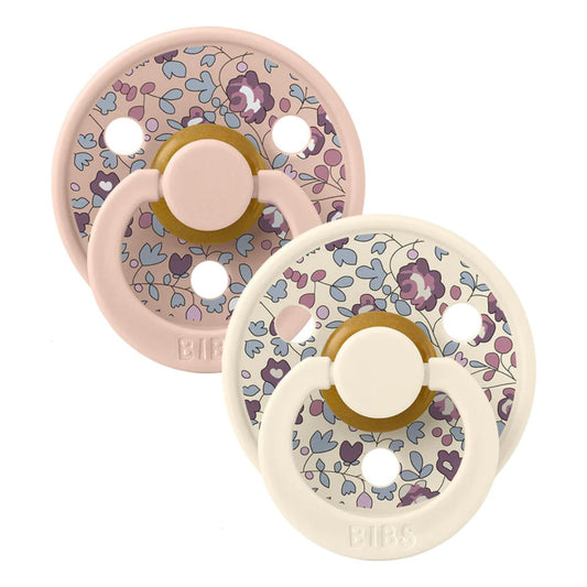 BIBS LIBERTY Colour 2-Pack Pacifier Set - Eloise - Blush Mix