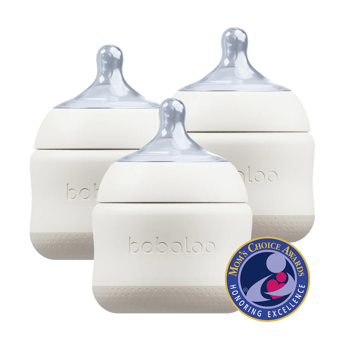 Babaloo Triple Pack 5oz Bottles - Creme | The Baby Cubby